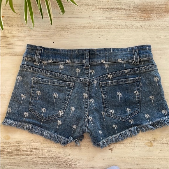 Vintage Havana Blue Jean Shorts Distressed Casual - Picture 3 of 4